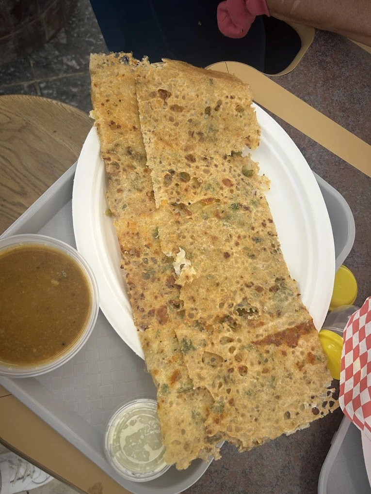 Authentic South Indian idly and uttapam at Balaji Dosa Live Edmonton