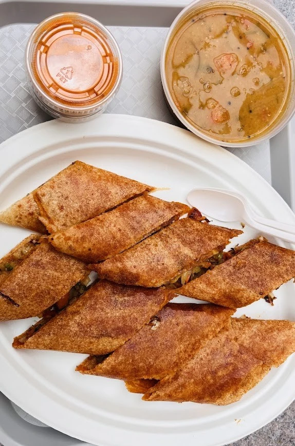 Crispy cheese masala dosa at Balaji Dosa Live Mill Woods